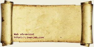 Anđela Simjanović vizit kartica